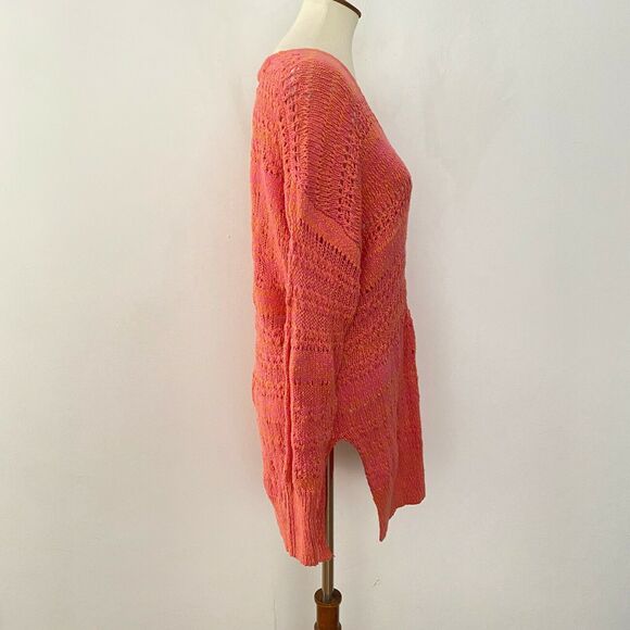 Free People Womens Hot Tropics V Neck Sweater Pullover Long Sleeve XS - Picture 4 of 9